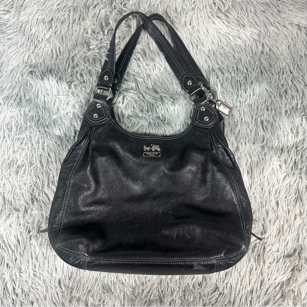 Y2K Coach Black Classic Madison Tote # C1082-14336